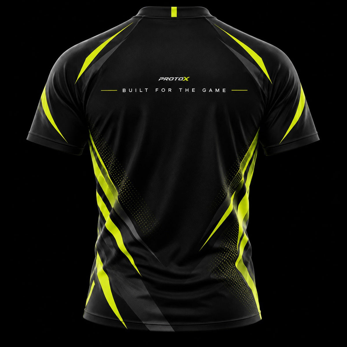 PROTOX CORE X performance tee, back: PROTOX and BUILT FOR THE GAME across the shoulders