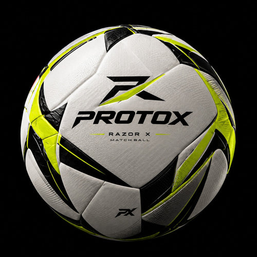 PROTOX RAZOR X match football, white with black and lime blade graphics